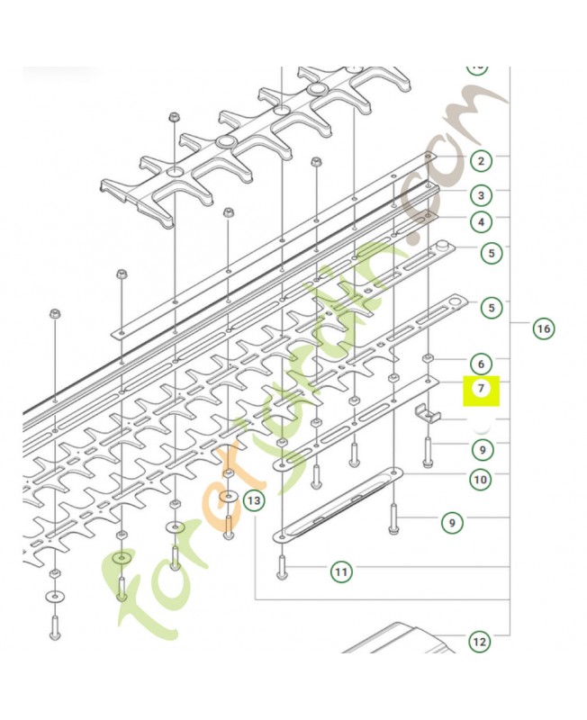 Plaque de guide 592889401- Pièce détachée Husqvarna