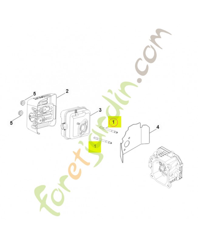 Vis à embase 0002-148-0701 - Pièce détachée Stihl / Vicking