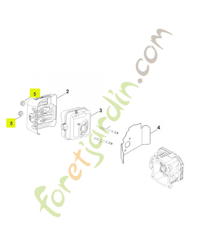 Ecrou m6 0002-955-0902- Pièce de détachée Sithl / Vicking
