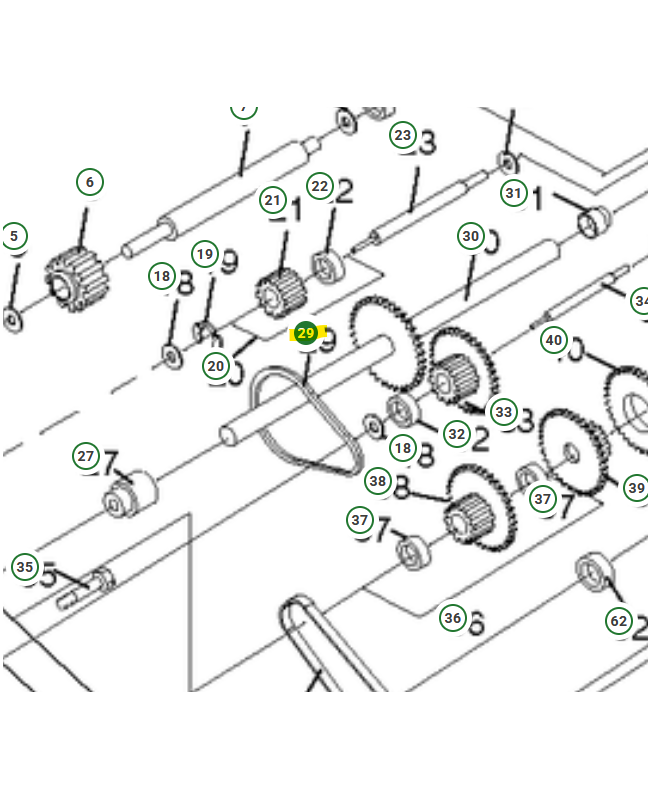 Chaine 532102134. Pièce de rechange Husqvarna