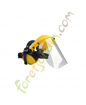 Visière et cache-oreilles en polycarbonate