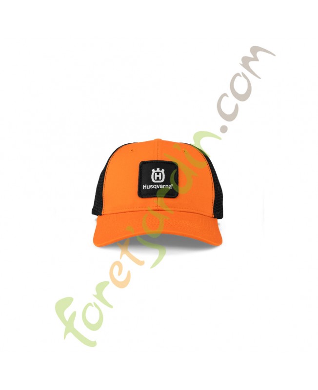 Casquette avec filet orange