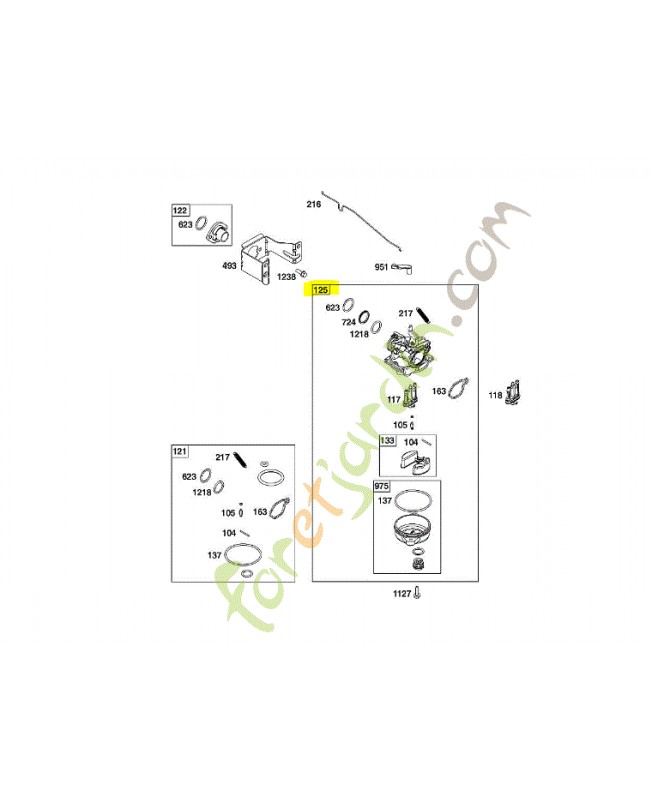 Carburateur Référence  briggstratton : 84001033