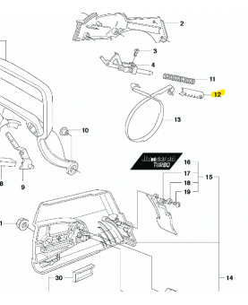 Support husqvarna référence 503792702