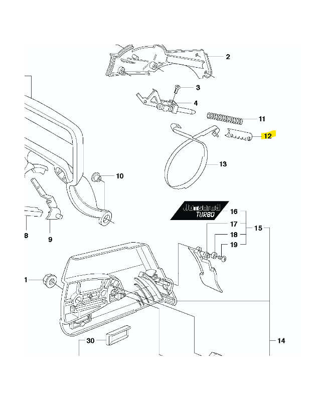 Support husqvarna référence 503792702