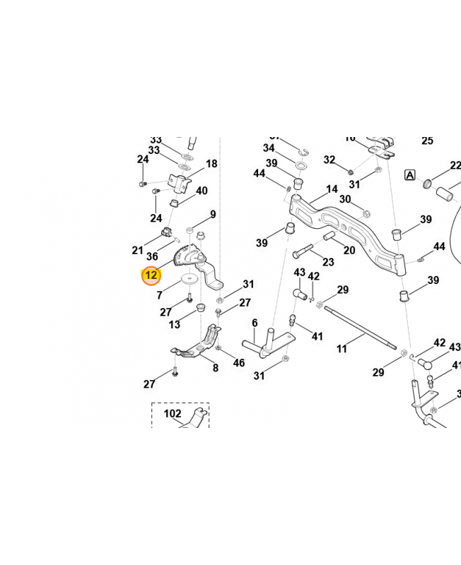Segment dente stihl référence 61407803600