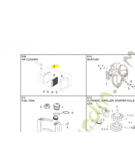 Filtre a air référence 594985701