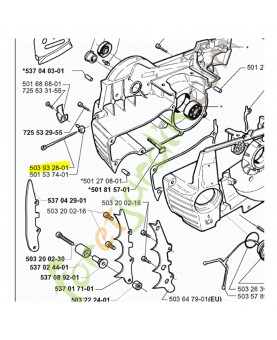 Vis 503932801. Pièce de rechange Husqvarna
