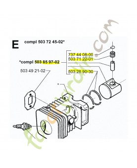 Piston référence 503859702 husqvarna