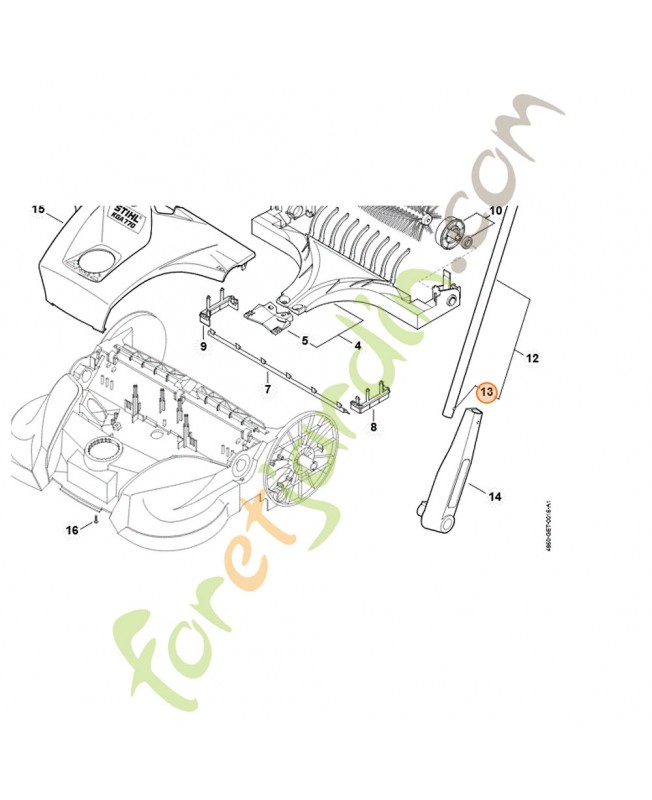 Ressort d'encliquetage stihl référence 4860-731-9401