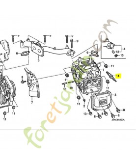 Bougie d'allumage (bpr4es réf. Honda 9807954846