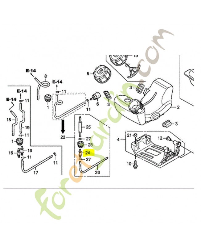 Raccord réf. Honda 17519ZM5003