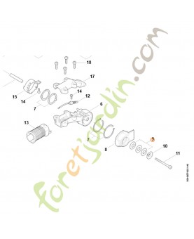 Rondelle belleville stihl référence 9485-648-1560