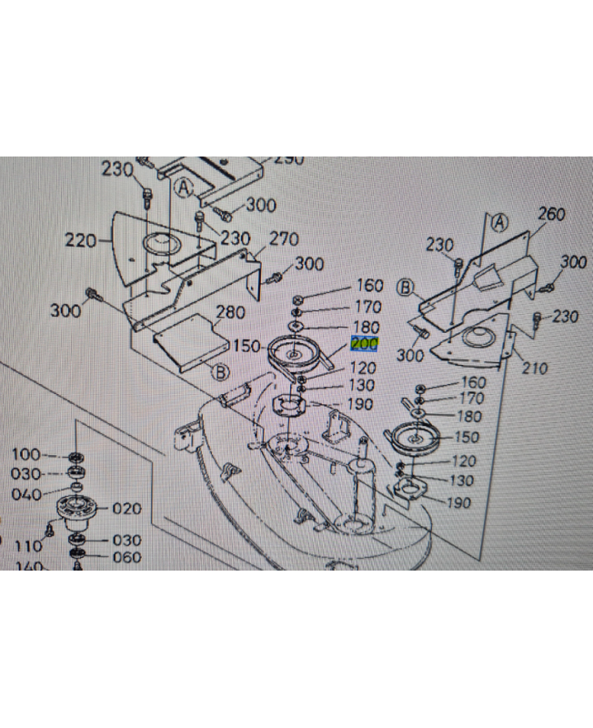 Courroie de lames pour tondeuse autoportée Kubota T 1560 référence K511271420