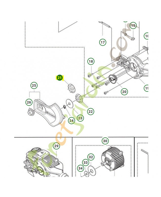 Pignon husqvarna référence 577607601