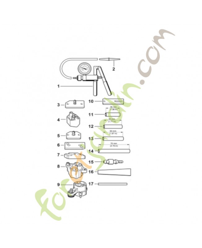 Jeu d'outils de contrôle référence 0000-890-1701