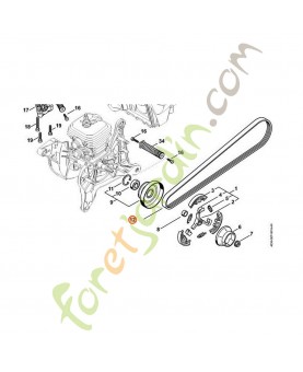 Courroie poly-v 5pj 746 lb stihl référence 9490-005-7901