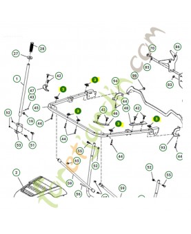 Ecrou prisonnier husqvarna référence 532174814
