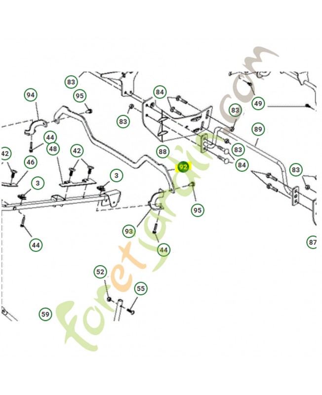 Support husqvarna référence 586052302