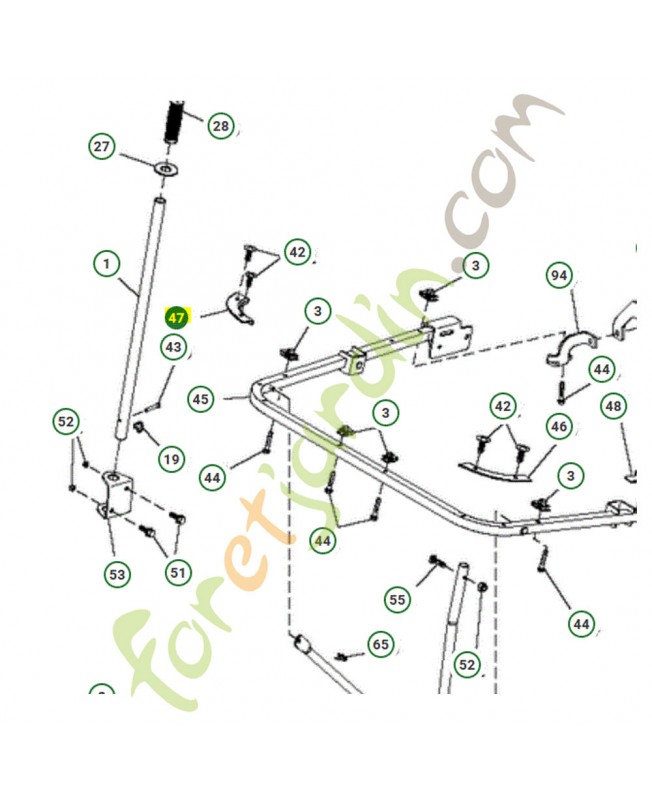Support husqvarna référence 583573001