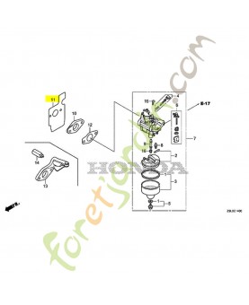 Joint d'isolant réf. Honda 16212Z9L000