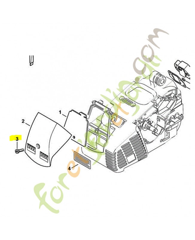 Vis m5x18 stihl référence 0000-951-1101