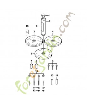 Jeu d'outil de montage côté volant magnétique référence 5910-007-2201