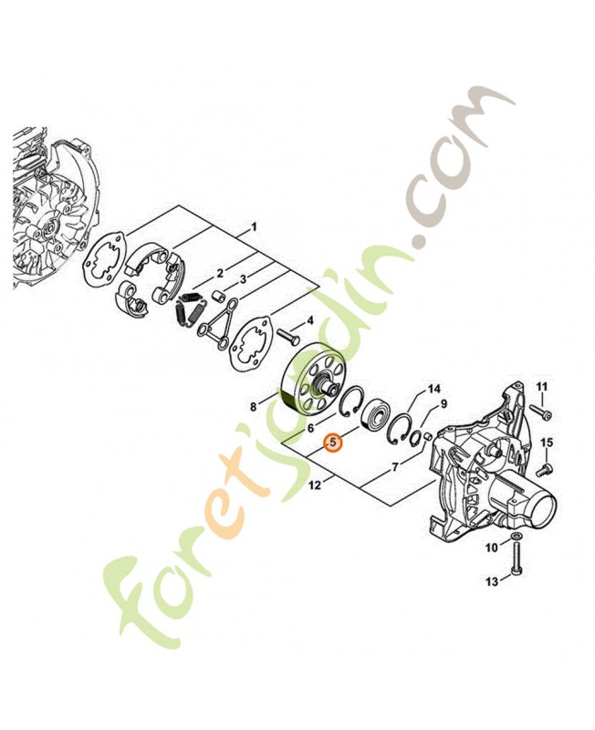 Roulement a billes 6202 réf. Stihl 9503-003-7450