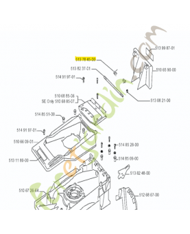 Ressort de rappel husqvarna 513784500