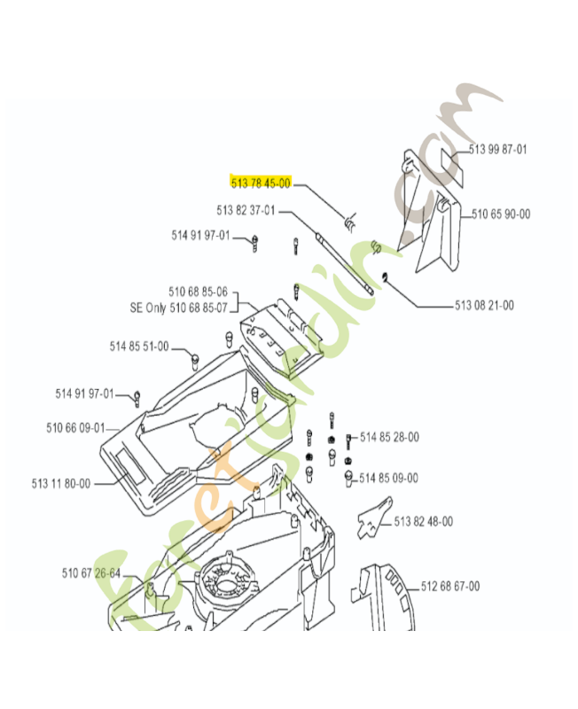 Ressort de rappel husqvarna 513784500