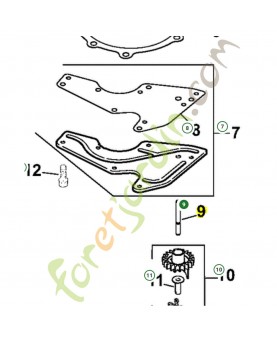 axe husqvarna référence 531029547