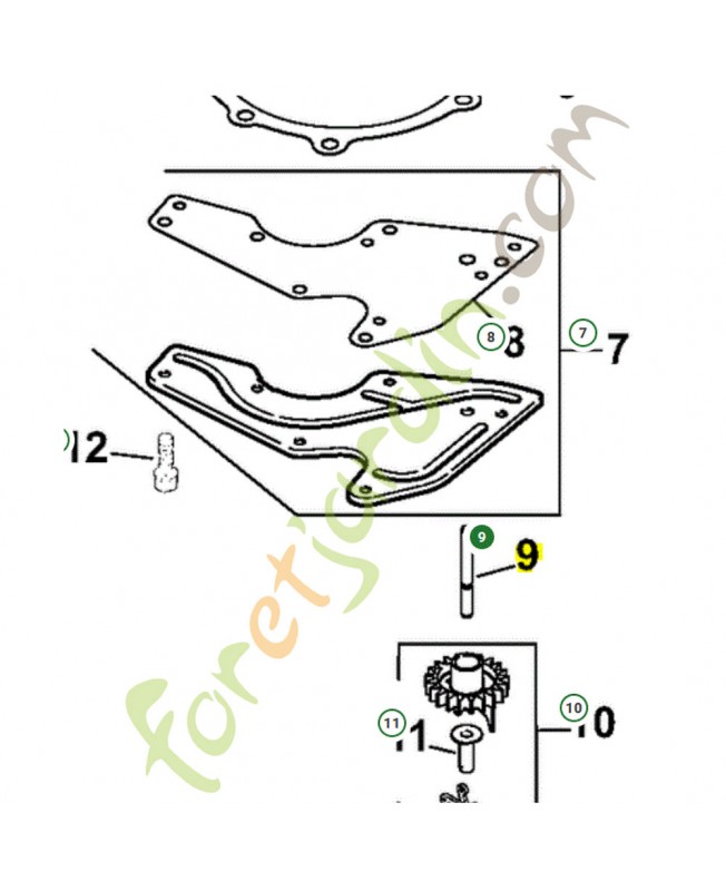 axe husqvarna référence 531029547