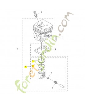 PISTON husqvarna référence 576282701