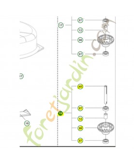 Palier de lame  husqvarna référence 576899001