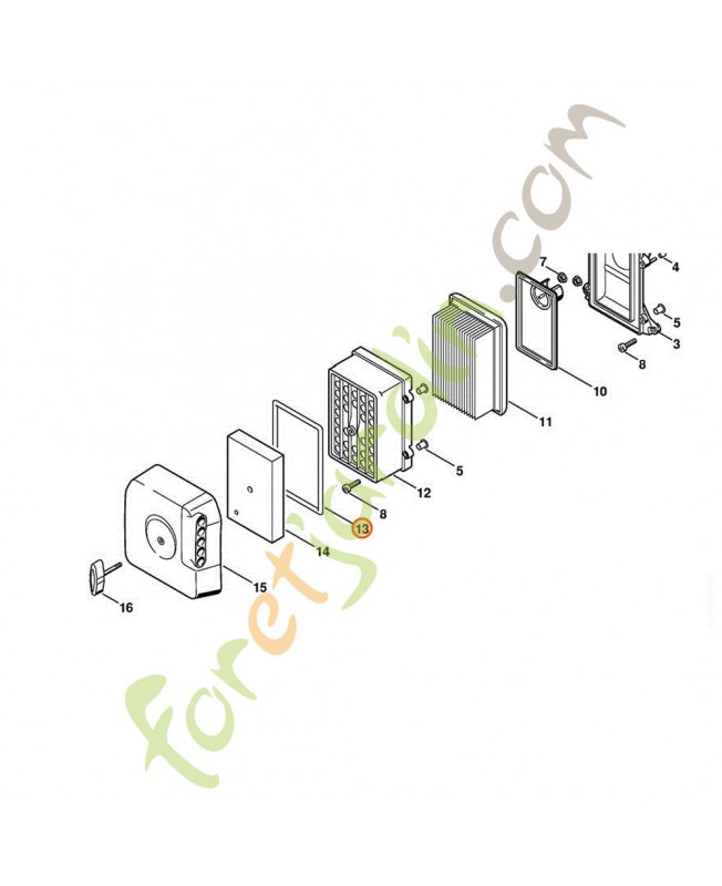 Joint du boitier stihl référence 4223-149-0500