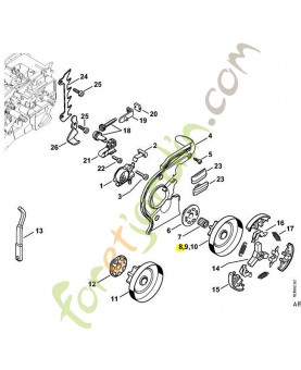 Pignon 3/8" picco 6dents stihl référence 1137-640-2015