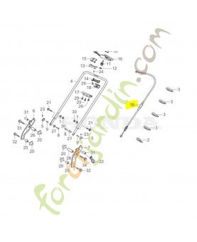 Cable comp. embrayage réf. Honda 54510VK8M50