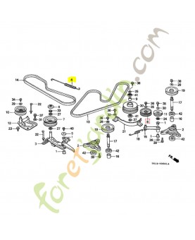 Ressort de bras de tendeu réf. Honda 76122751000