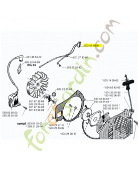 Interrupteur husqvarna référence 503427001