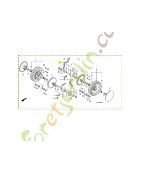 Plaque de regulateur ar. réf. Honda 42961VF0000