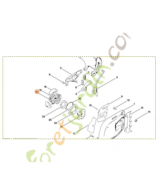 Ressort de tension Stihl Réf 0000-997-5811