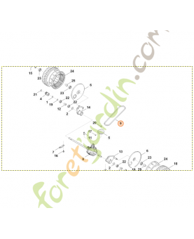 Courroie de transmission stihl référence 6383-704-2110