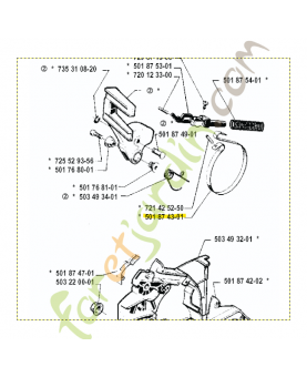 Bande de frein référence 501874301 husqvarna