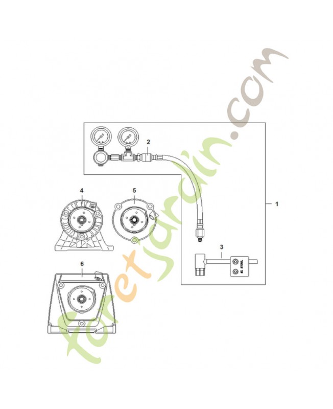 Kit appareil de contrôle d'étanchéité référence 5910-007-1000