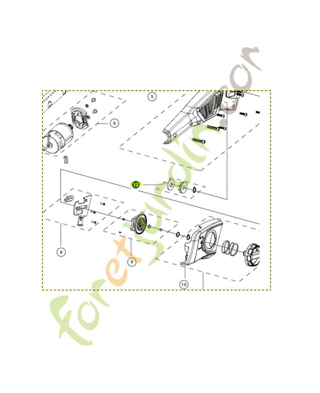 engrenage husqvarna référence 597724802