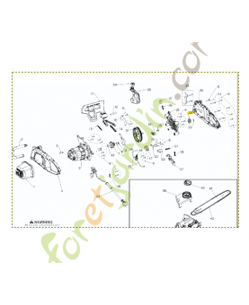 Engrenage à vis husqvarna référence 579045701