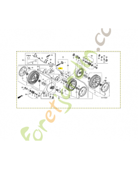 Poignee de regulateur réf. Honda 42952VK8000