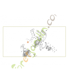 Plaque matricule ms 291 stihl référence 1141-967-1503