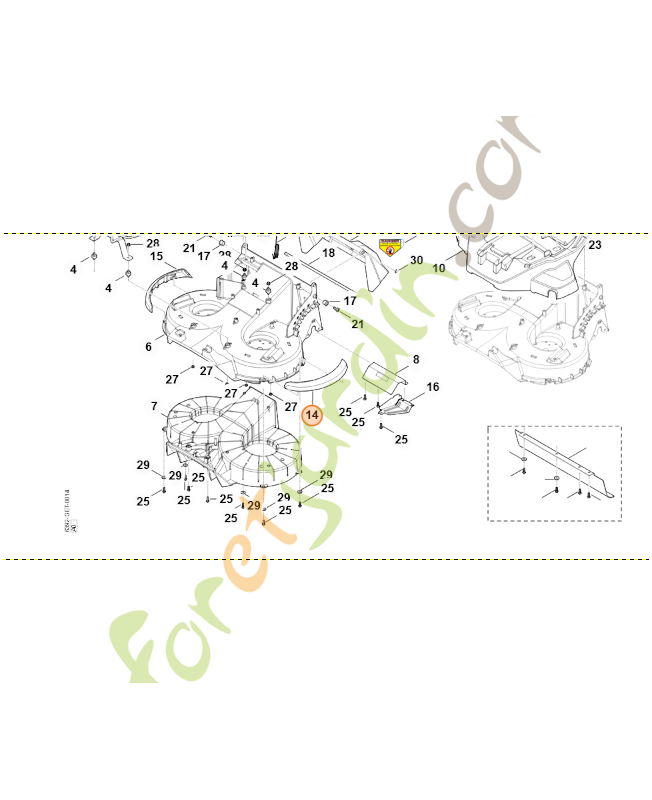 Baguette de protection stihl référence 6392-706-7300