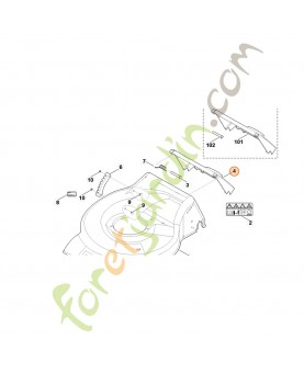 Volet stihl référence 6350-700-2709